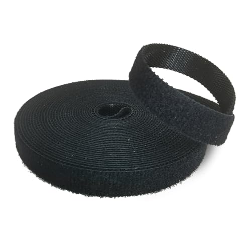 Pflanzenbinder Schwarz,Pflanzenbinder Selbstklebend,Pflanzenbinder Klett für Pflanzen (10m *10mm)