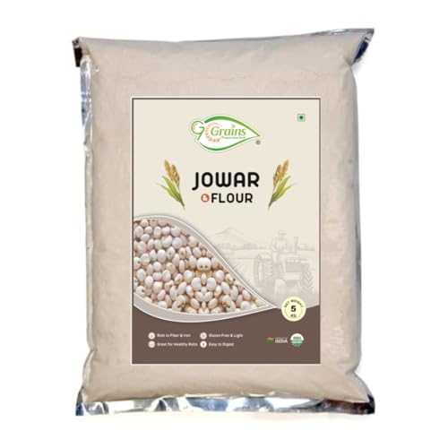 Image of Organic White Sorghum Flour (5Kg) /white Cholam /jovar /jonna /jola For Eating And Cooking By G7 Grains