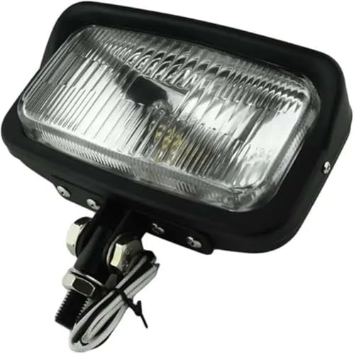Phares pour moto carrés 10mm rétro noir éclairage puissant