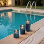 Mingfuxin Blue Flameless Candles with Remote - Battery Operated Candle with Timer, LED Indoor Pillar Candles for Home, Christmas, Wedding, Birthday Decorations - Image 4
