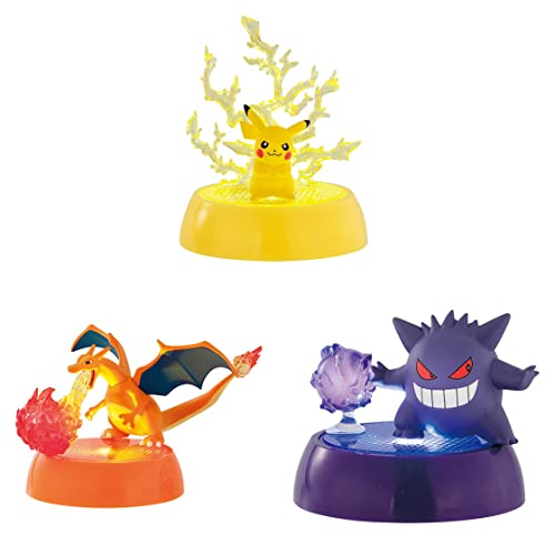 ポケットモンスター 光る！ポケモンコレクション (全3種セット) ガチャガチャ カプセルトイ