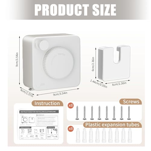 Corde à linge rétractable pour sécher le linge sans encombrer