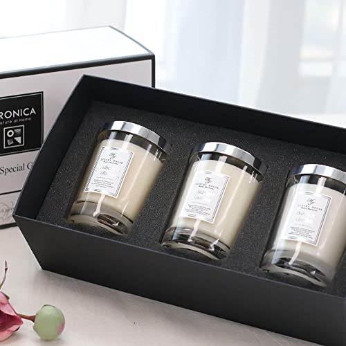Aronica Candle 3 Pcs Gifts Set, Bamboo And Jasmine Candle For Bath Tub, Gift For Nanny, Fall Candles Variety, Baby Shower Game Winner Gifts, Cool Hostess Gifts, Luxury Mini Candle #TOP6