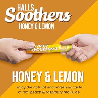 Soothers 20 Pack Honey & Lemon Flavor with Real Fruit Juice with A Liquid Centre for Little Moments of Refreshment - Sold by VR Angel