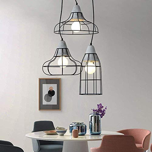 Chandelier en fer forgé rétro pour café et bar style industriel - 6