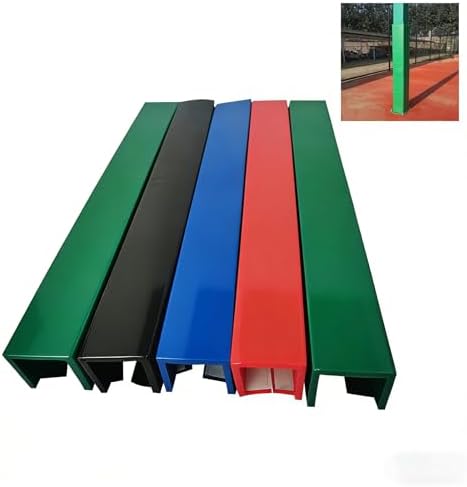 All-Weather Square Pole Pad for Outdoor Basketball Goals, Impact-Resistant Protective Cover with Adhesive Backing, Ideal for Basement & Garage Columns