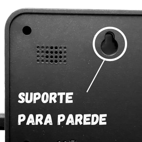 Relógio Despertador Digital Led Com Visor De Temperatura Brilho Ajustável Perfeito para Casa Escritó