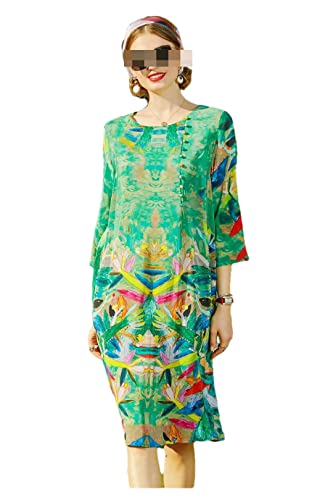Robe midi en soie de mûrier vintage chic moulante haut de gamme