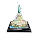 Puzzle 3D Statua della libertà per Adulti E Bambini Giocattolo Educativo Edizione Notturna con Illuminazione A LED Modello di Edificio Punto di Riferimento di New York City Fai-da-Te