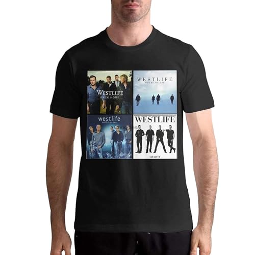 dewe3tdesdEU Westlife-Women-s-Tops-t-Shirts-M004-Singer-Front-Printed-tees Black