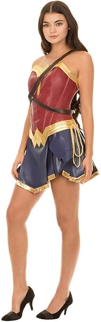 Dc Comics Wonder Woman Warrior Corset and Skirt Costume Set : Clothing, Shoes & Jewelry
