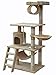 Go Pet Club Classic Cat Tree, Faux Fur Finish, Sisal Rope Scratcher, 62