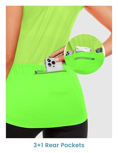 Little Donkey Andy Feminino Coletes De Ciclismo Respiráveis Com Zíper Completo, Camisas Refletivas S