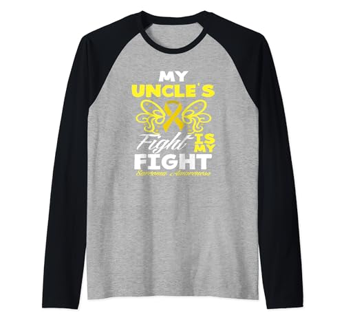 My Uncle's Fight My Fight My Fight Sarcome Cancer Awareness Manche Raglan