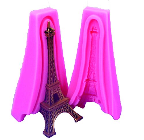 Silicone Eiffel Tower 3D Fondant Cake Molds for Cake Decorating Fondant Soap Mold by MERRY BIRD