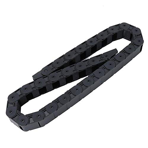 Preisvergleich Produktbild 1m R18 Schleppkette Schwarz Nylon Drahtträger CNC Werkzeugmaschine 18x25mm