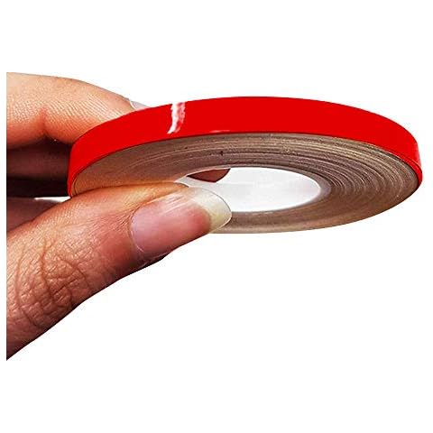 4R Quattroerre.it 10467 Trim Stripes Adhesive Strips for Cars, Red, 5 mm x 10 mt Cover