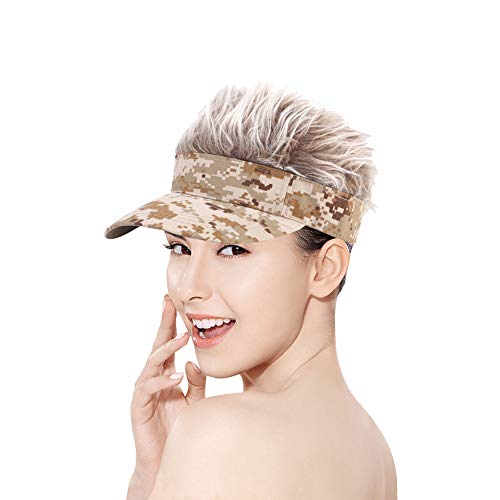 Cobrays Unisex New Camouflage Wig Sun Cap Adjustable Golf Hats Fashion Hip Hop