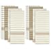 DII 100% Cotton, Ultra Absorbent, Drying & Cleaning, Everyday Kitchen Basic, Classic Stripe Dishtowel, 20 x 28", Set of 8- Taupe