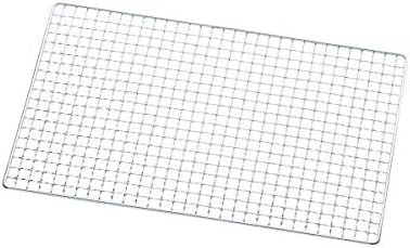 Tikusan Table Top Charcoal Grill, Shichirin with Wire Mesh Grill and Wooden Base Japanese Design (Large, White)