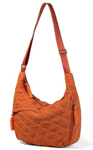 Image of Nylon Crescent Crossbody Bag for Women Shoulder Tote Handbag Casual Sling Bag Dumpling Purse Bag for Outdoor Travel