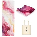 MicaYoung Reise Yogamatte Faltbar 1,5mm Reise Dünn Sportmatte Leicht mit Tote Tasche für Pilates Yoga Workout Sport (183 x 61 x 0.15 cm)