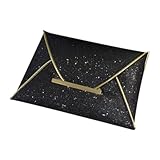 GLEAVI Bolso de Mano de Noche Negro Pequeño Tipo sobre Bolso Formal para Mujer para Fiesta y Boda Accesorio Versátil para Eventos y Reuniones
