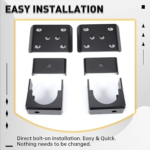 KUAFU 6" Lowering Drop Flip Kit Compatible with 1999-2006 C1500 Silverado Sierra 2WD / 4WD Rear Axle Flip Kit Powder Coated Steel Black