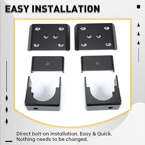 KUAFU 6" Lowering Drop Flip Kit Compatible with 1999-2006 C1500 Silverado Sierra 2WD / 4WD Rear Axle Flip Kit Powder Coated Steel Black