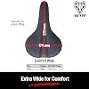 WTB Comfort Bike Seat (Saddle) - Extra Wide - Plush Thick Padding - Contoured Shape (Steel Rail)