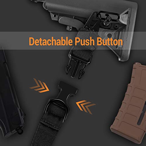 Airsson Tactical Rifle Sling: Adjustable Gun Slings With Swivels Mount, 2 Point Rifle Strap For Outdoors And Hunting #TOP6