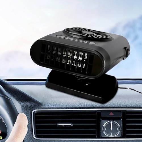 Portable Car Heater,200w Car Camping Heater - 12v/24v Windshield Defroster Automobile Interior Heating Fan for Daily Winter Driving Parking Trips Trailers Trucks Garage Outdoor Tailgate Yard