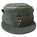 WW2 German Officers Ski Cap, Bergmütze Gebirgsjäger Hat, Mountain Army (US, Numeric, 7, Green)