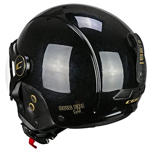 Evita golpes con el casco esquí CGM EBI negro ajuste XS seguro 4