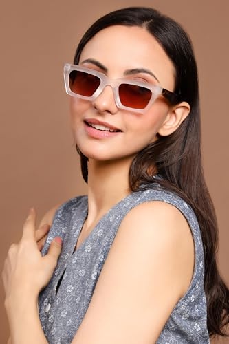Image of ARICKS Vintage Square Cat Eye Sunglasses Women Retro Trendy Sunglasses