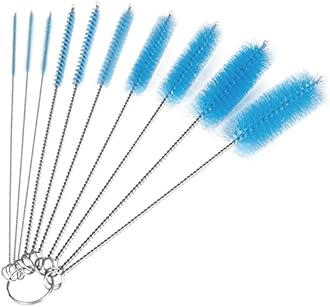 CiaraQ Bottle Cleaning Brushes, 8 Inch Nylon Tube Brush Set, Cleaner for Narr...