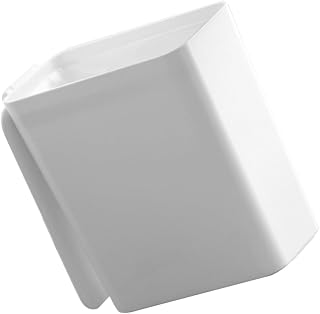 Mini Desktop Trash Can with Flip Lid, Plastic Waste Paper Basket for Office and Bathroom, Portable Small Waste Bin for Home Organization