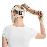 Anti Snoring Chin Strap for CPAP Users- Double Adjustable Snoring Solution/Sleep Aid for Men and Women, Stopper Chin Straps for Snoring Sleeping Mouth Breathers (Beige)