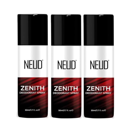 Image of NEUD Zenith Unisex Deodorant Body Spray Combo - Set of 3 x 50ml Each, Perfume for Men & Women, Deo Gift Set, Fresh & Long Lasting Aroma, No Gas Deodorant