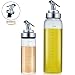 Olive Oil Dispenser Cruet Set - Agvincy Salad Dressing Bottle for Vinegar, Soy Sauce Including 17oz & 6oz Glass Bottles and 1 Replaceable Non-Drip Spout