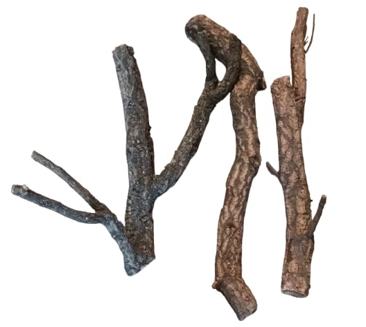 Generisch 3 Kork Äste 60 cm lang, Durchmesser ca. 4-5 cm, Terrarien, Vogelkäfige
