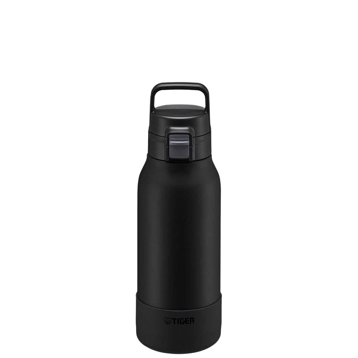 Bouteille isotherme Tiger MTA-B 1.0 L Active One-Push, grande capacité, légère avec poignée, ouverture one-push, sans BPA, conservation froid 24h, conçue au Japon, couleur pierre noire