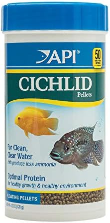 API CICHLID PELLETS Floating Pellets Fish Food 4.2-Ounce Container