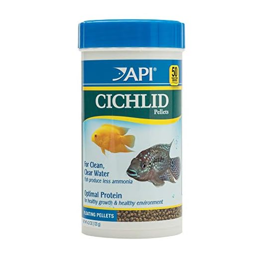 API CICHLID PELLETS Floating Pellets Fish Food 4.2-Ounce Container