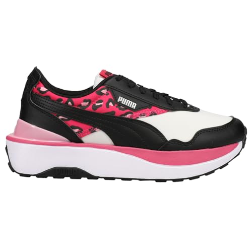 PUMA Kids Girls Cruise Rider Summer Roar Leopard Sneakers Shoes Casual - Black