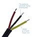 ALITOVE 5 Pairs 3 Pin 3 Core Waterproof IP65 Male Female Plug LED Connector with 20cm 18AWG 3X0.75mm² Cable for 5V 12V WS2811 WS2812 WS2812B SK6812 SK6812-RGBW Pixel Halloween Christmas Light 21mm Nut