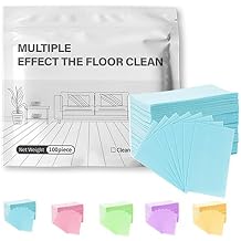 Multi Effect Floor Cleaner Sheets, Multi Effect Floor Clean Tablets, 100 Piece Floor Cleaner Tablets, For Hardwood, Tile, Laminate, Kitchens, Home Blue, standard