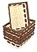 Lashuma 6er Korb Set Rechteckige Bambus Körbchen, Flecht Spankorb Natur, Flaches Aufbewahrungskörbchen 25x19x8 cm