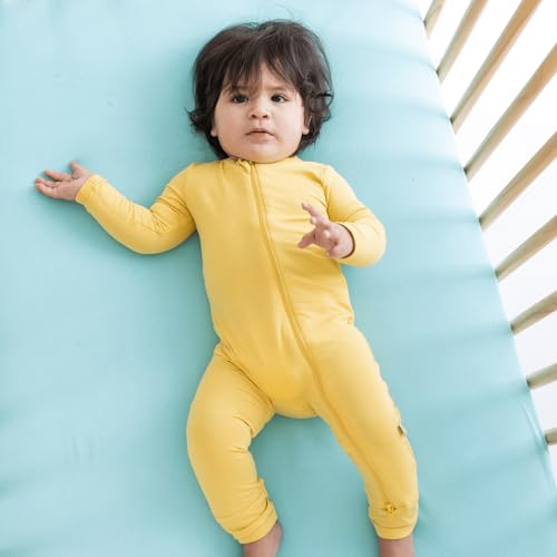 Image of Kyte Baby Soft Crib Sheet - Standard Fitted Crib Sheet Made with Rayon from Bamboo, Ultra-Gentle and Breathable (Robin)