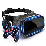JYMYGS VR Brille, HD 3D Virtual Reality Brille, für 3D Film und Spiele, Geeignet 4,0-6,0 Zoll Smartphone Handy für iPhone SE 6/6s/7/8/X/XS, Samsung Galaxy S6/S7/S8/S9, Huawei p10/p20. N092JL